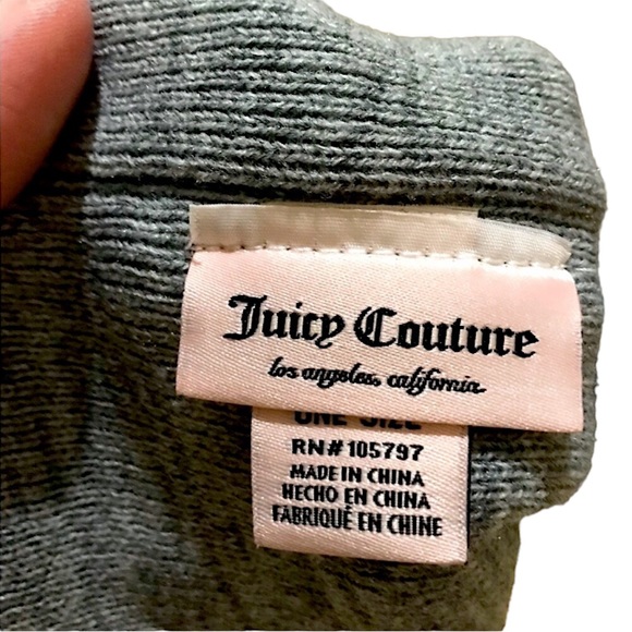 🆕🔥JUICY COUTURE SUPER CUTE PULLOVER FITTED BEANIE GRAY&JC IN WHITE WRITING!! - Picture 6 of 6